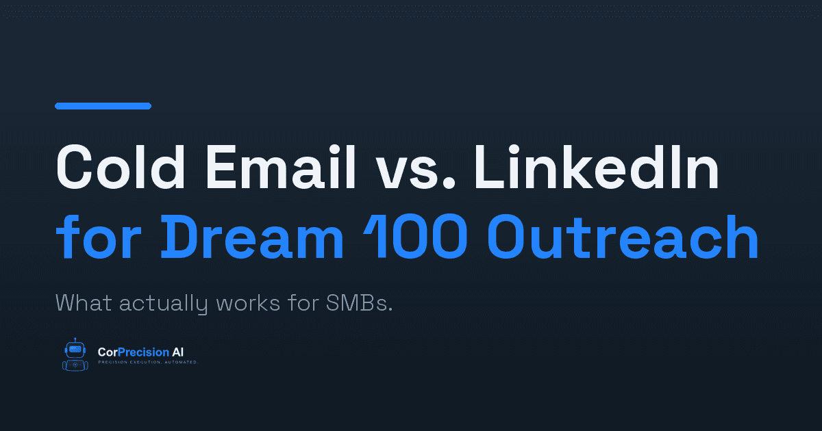 Cold Email vs. LinkedIn for Dream 100 Outreach: What Actually Works for SMBs