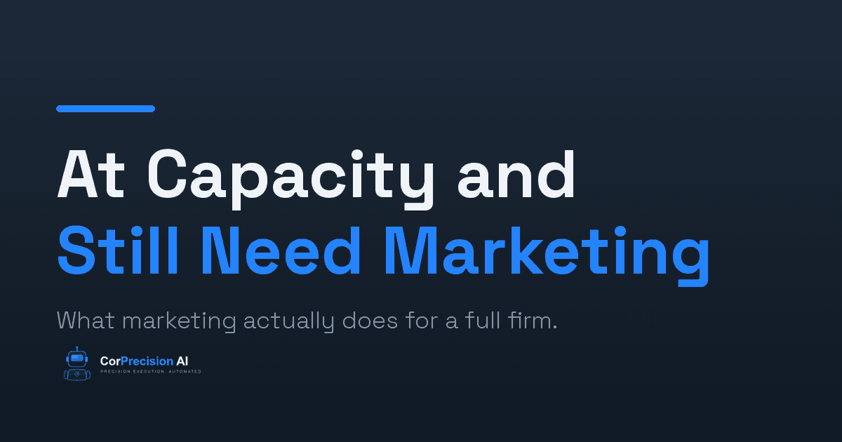 CPA firm at capacity still needs marketing