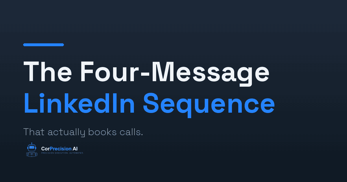 The Four-Message LinkedIn Sequence That Actually Books Calls (Broken Down, Message by Message)