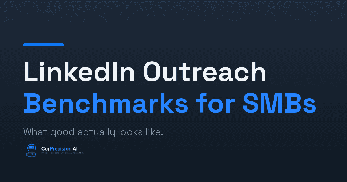 LinkedIn Outreach Benchmarks for SMBs: Reply Rates, Response Time, and What Good Actually Looks Like