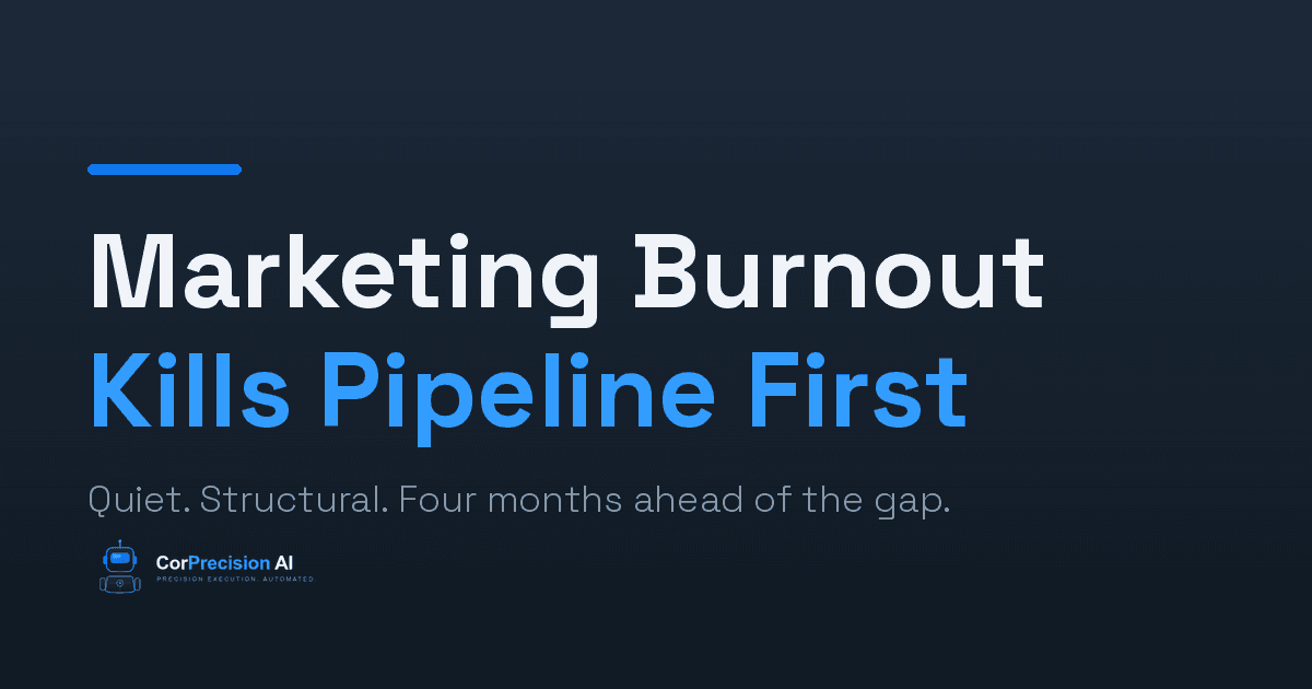 Marketing Burnout Is Quieter Than You Think (and It Kills Pipeline Before It Kills Morale)